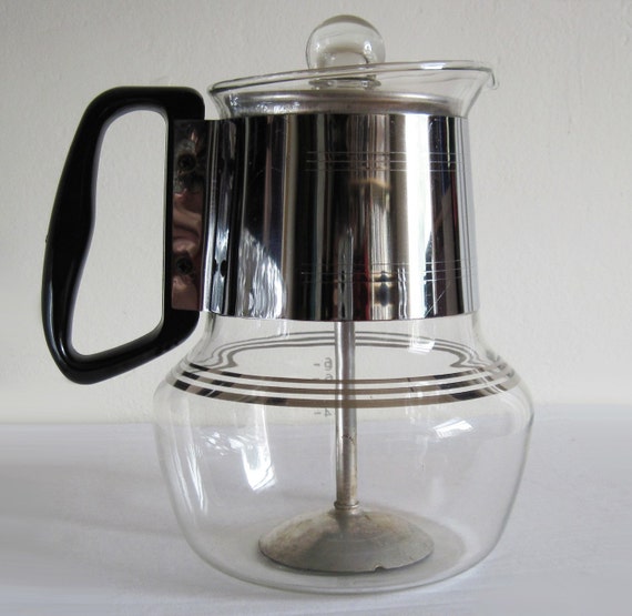 vintage Mid Century SILEX Coffee or Tea Percolator Glass