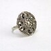 Womens Adjustable Cocktail Ring Neo Victorian Gothic Style Statement Jewelry