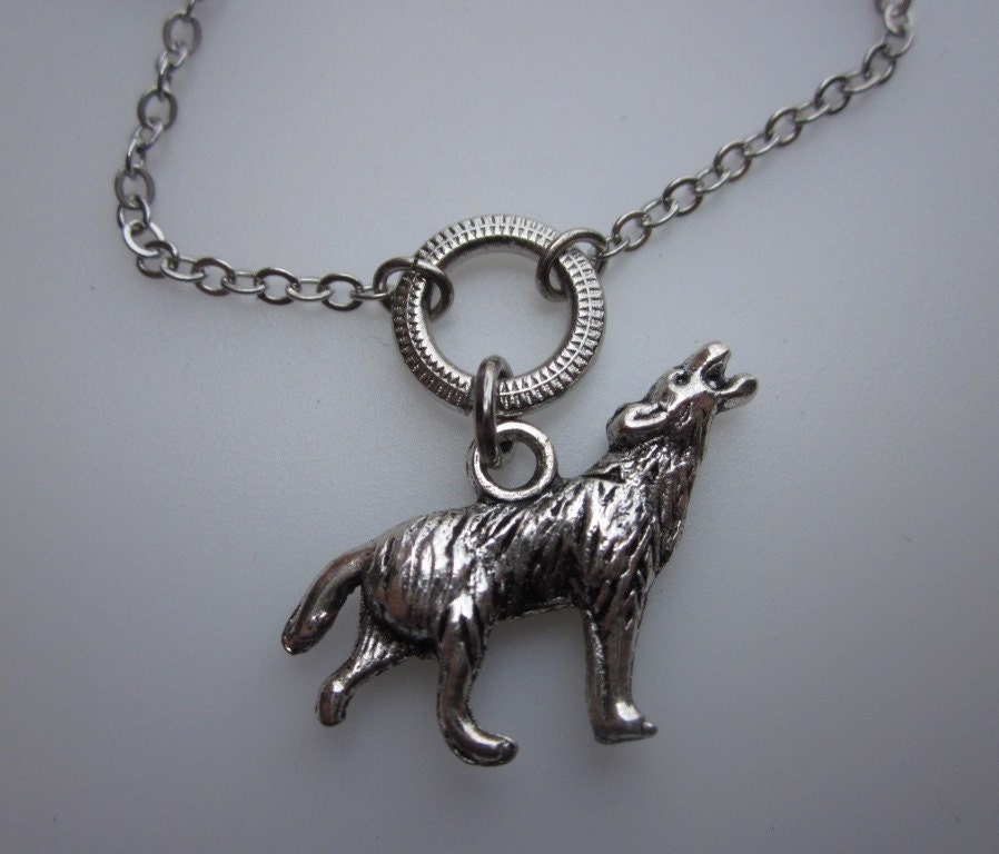 WEREWOLF NECKLACE. A Howling Werewolf Charm by CranberryStreetNY