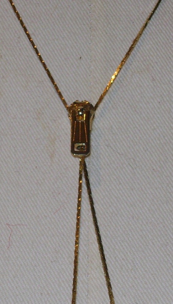 Zip It Up Gold Tone 70s Zipper Necklace by refreshvintage on Etsy