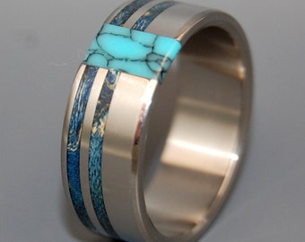 Wooden Wedding Rings Titanium Wedding Ring by MinterandRichterDes