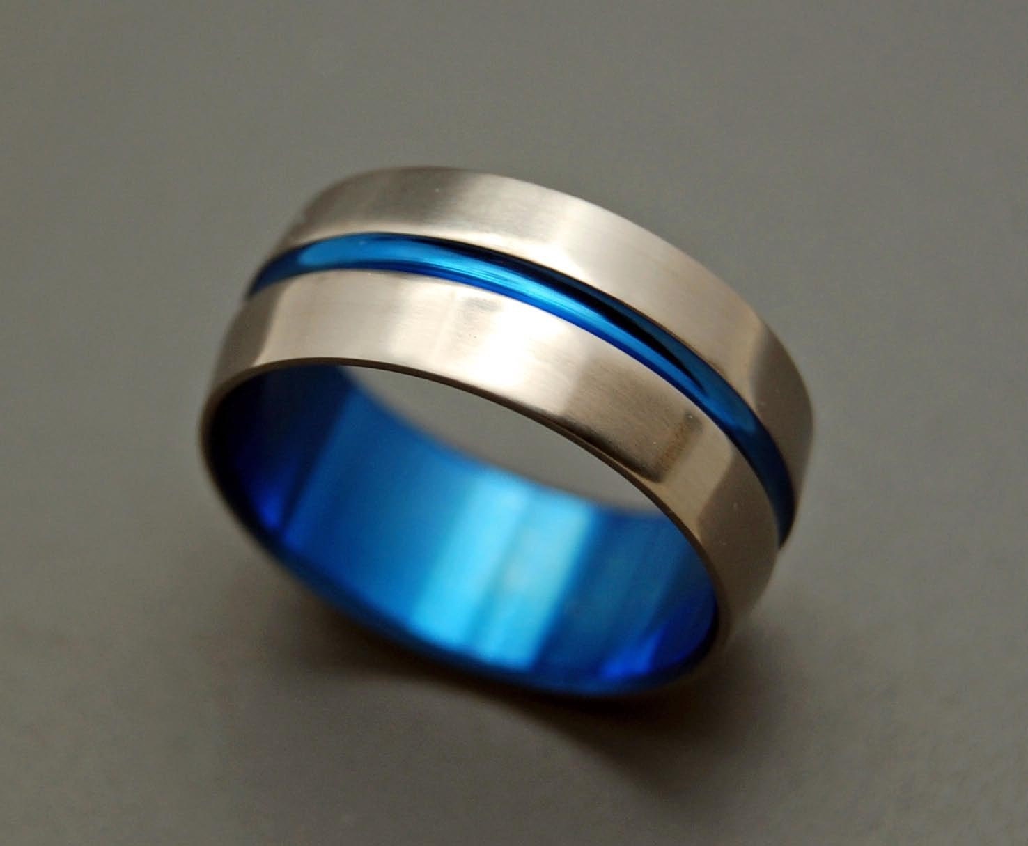 wedding rings titanium rings wood rings by MinterandRichterDes