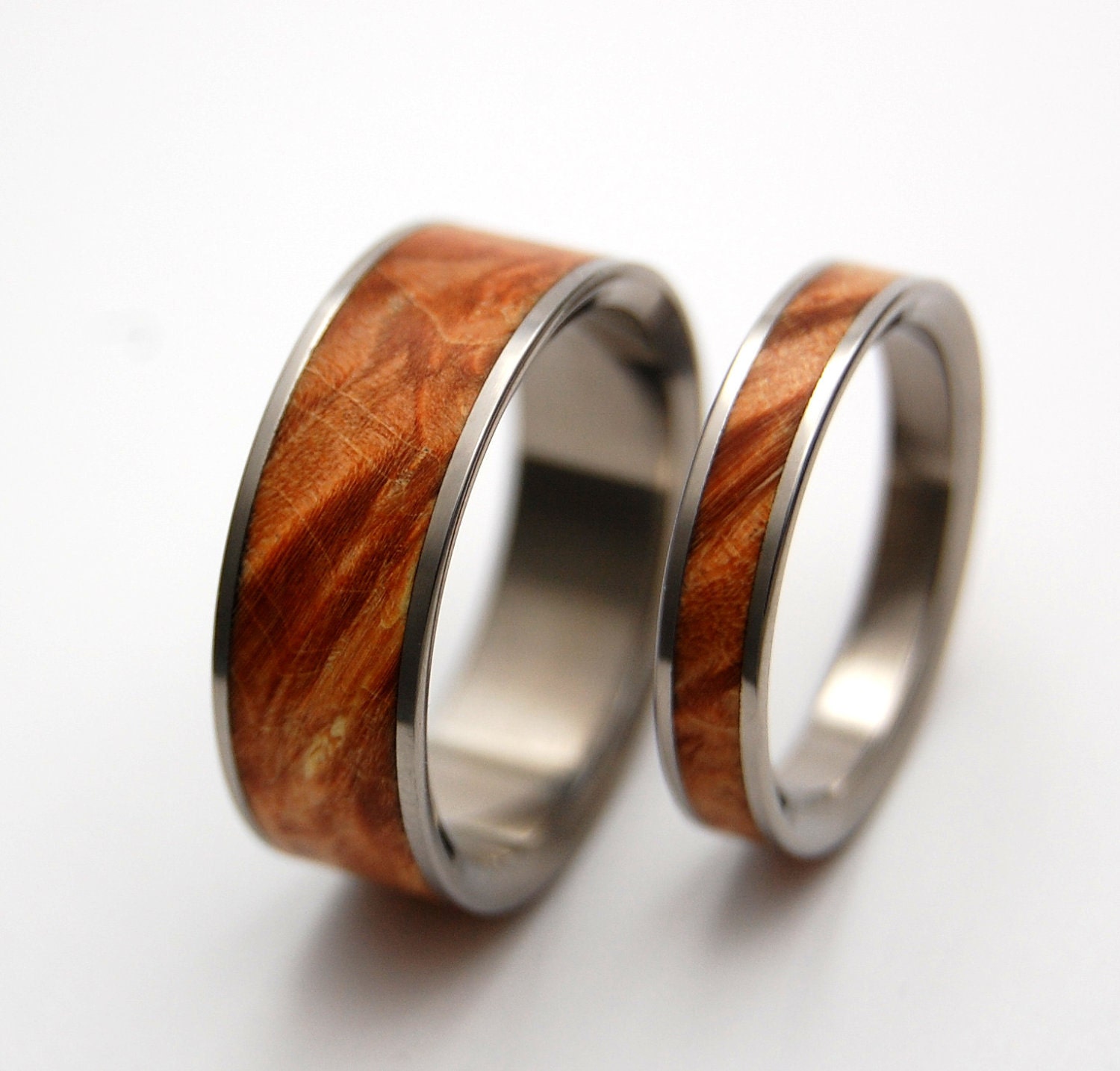  wedding  rings  titanium rings  wood  rings  mens rings 