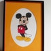 Vintage Mickey Mouse Framed Cross Stitch Picture