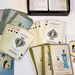 Vintage Congress Double Deck Playing Cards with vintage Lamps
