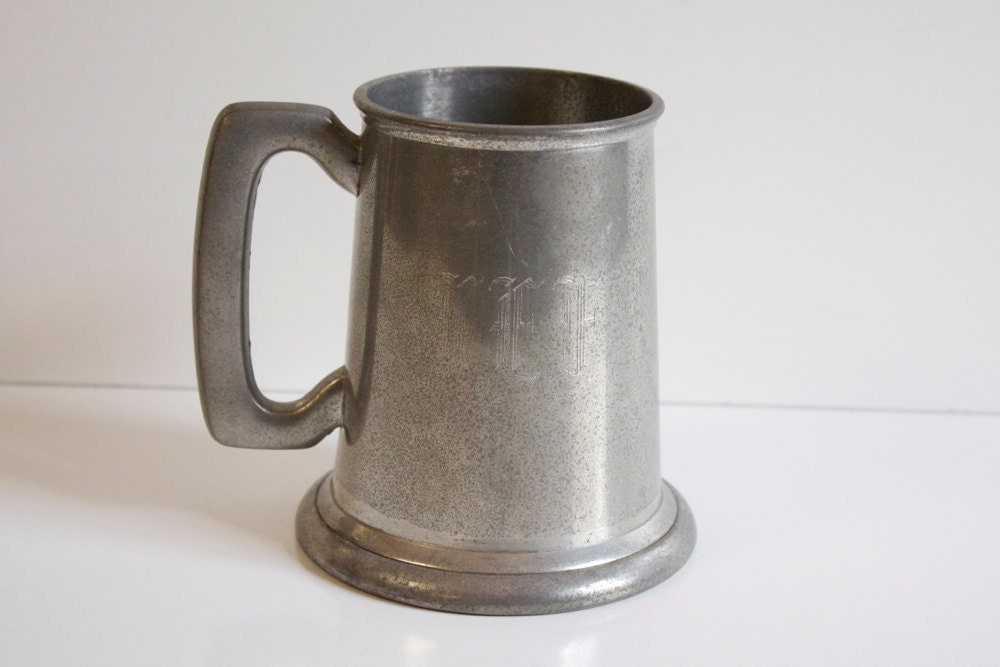 Vintage Sheffield Pewter Beer Stein Mug