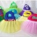 Set of 12 Disney Princesses Inspired Party Favor Tutu Bags