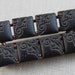 Victorian Mourning Satin Glass Brooch