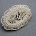 Victorian Carved Ivory or Bone Mother Brooch