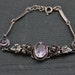 RESERVED for Cindy / Edwardian Sterling Amethyst Bracelet