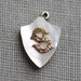 Victorian Nacre Shield Charm / Monogram S