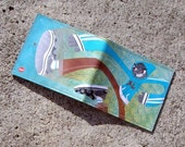 Handmade vinyl billfold wallet - Kickface