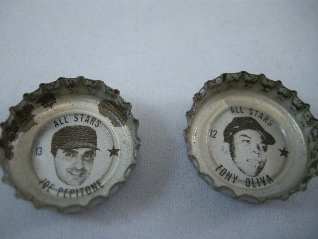 Vintage Coca Cola Mid 60s MLB All Star Baseball Bottle Caps