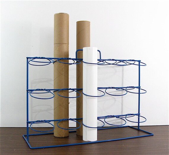 Wire Poster Rack in royal blue