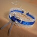 Regency Choker in White and Royal Blue, Lace and Satin Jewelry, Romantic Lolita Necklace, Cobalt, Renaissance Costume