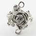 Rose Coronet Wedding Set IV, Diamond and White Gold