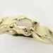 Crumpled & Melted Gold Band with Opal
