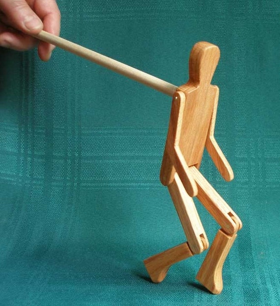 Limberjack Man with dancing board and stick