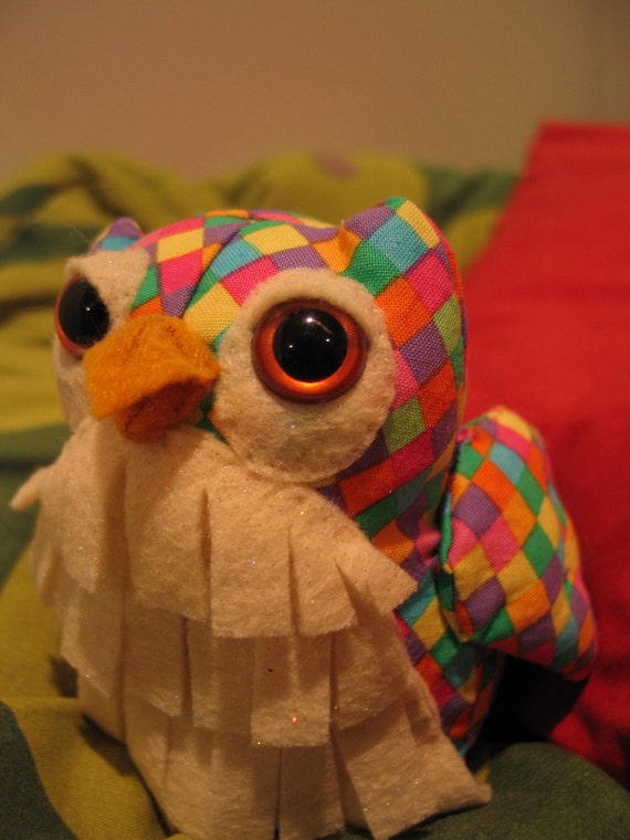 rainbow owl plush