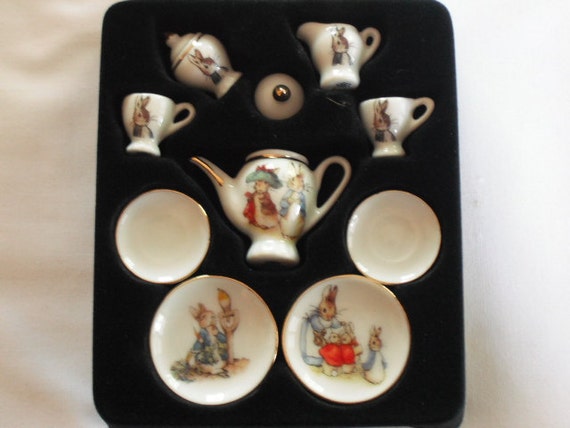 beatrix potter mini tea set