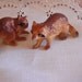 Vintage Miniature Raccoons - set of 2