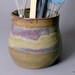 Ceramic Kitchen Utensil Holder Violet Hand Thrown Stoneware