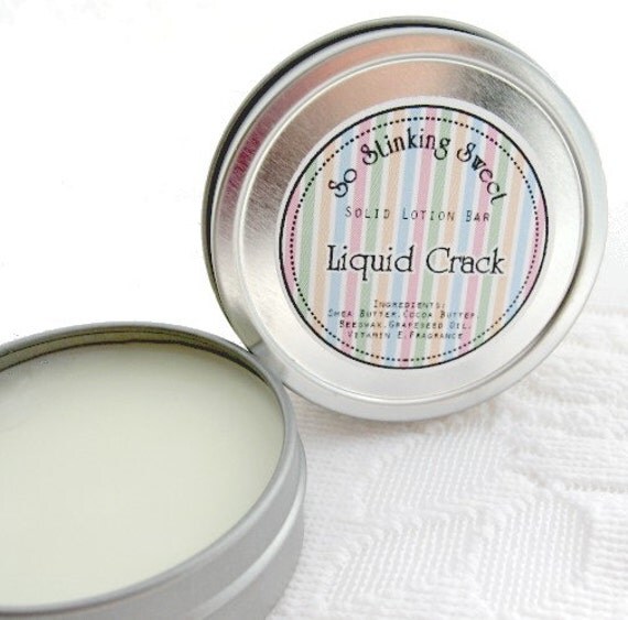 Solid Lotion Bar Liquid Crack 1.5 oz Tin