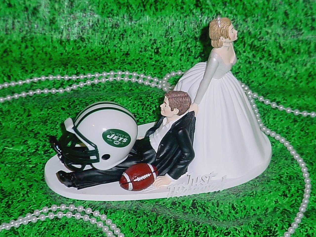 Jets Football Fan Sports Wedding Cake Topper NFL