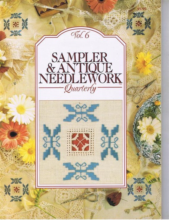 Sampler Antique Needlework 6 Pattern Craft Quarterly Magazine