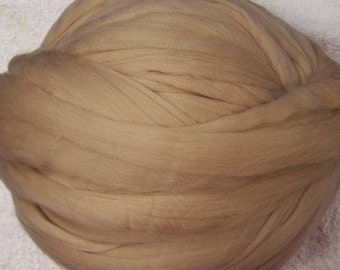 Wool Roving, Roving, Merino Roving, Merino Wool Roving, Felting Wool, Spinning Wool - Cafe Au Lait - 8oz