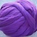 Wool Roving - Merino Wool Roving for Spinning and Felting - Purple - 8oz