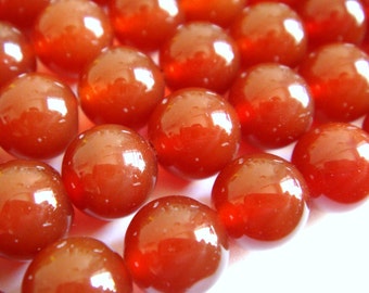 11. Carnelian 8mm Round Bead 16 Inches Strand 50 Pcs Stones Beads