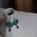 Upcycled Sterling SEA BLUE Dangle Earrings as seen on TV gift wrapped