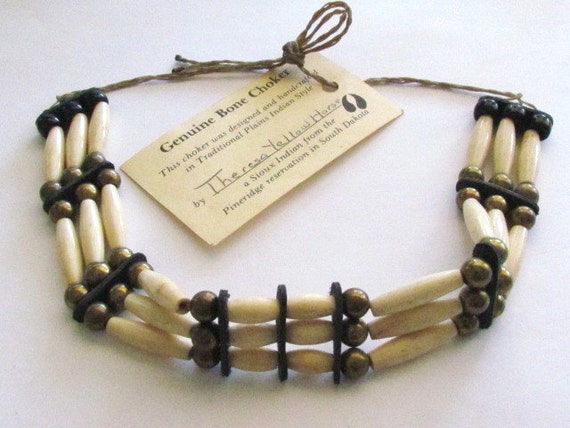 indian bone choker necklace