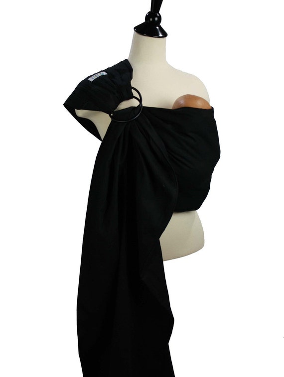 Jet Black Prestige Ring Sling Baby Carrier Baby by SnuggyBaby