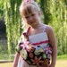 LARGE Baby Doll Carrier Toy Pouch Style Doll Sling - Floral Fireworks- FAST SHIPPING