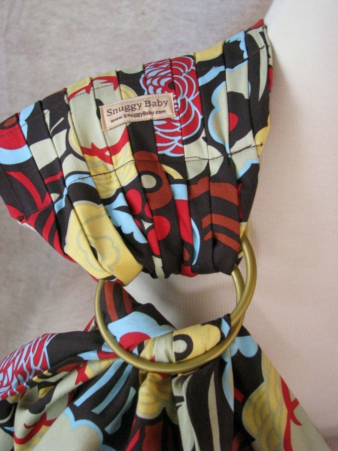 Baby Sling Ring Sling Baby Carrier Espresso Blossom FAST