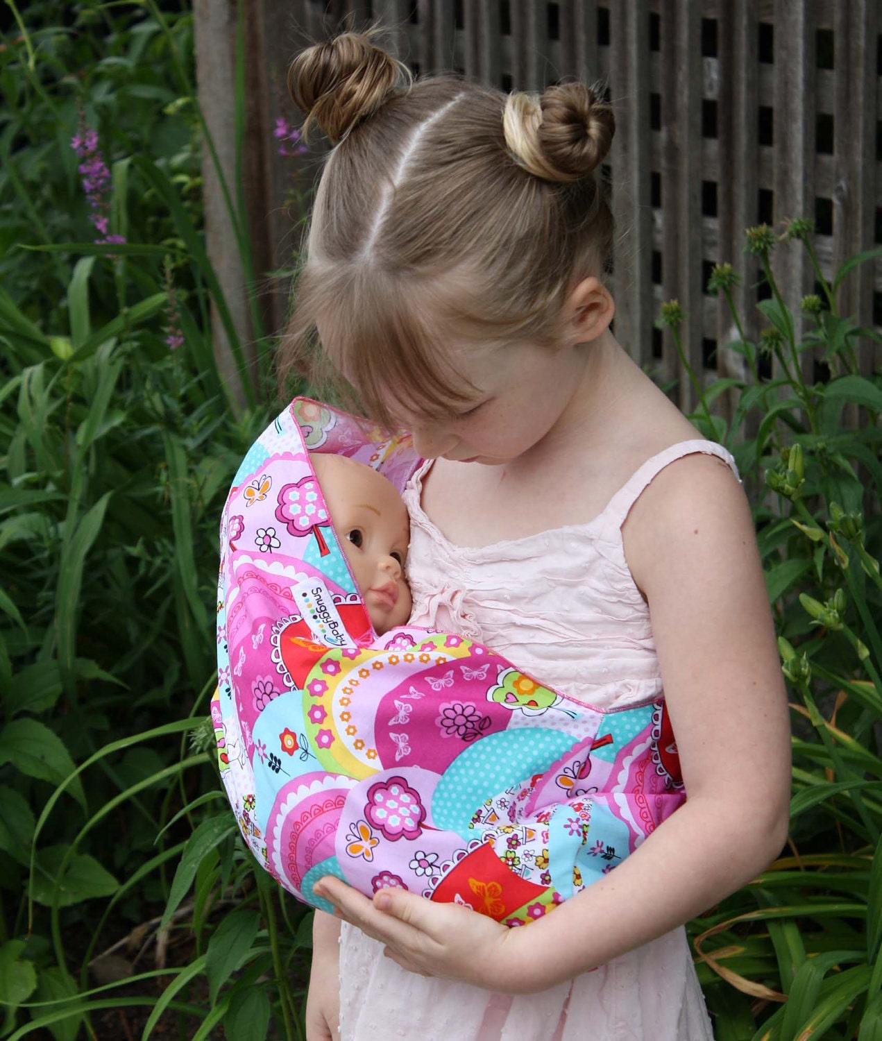 Doll Sling Toy Pouch Sling Baby Doll Carrier Happy by SnuggyBaby