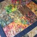 Garden Batik Table Runner Quilt Wall Hanging by SEW FUN QUILTS