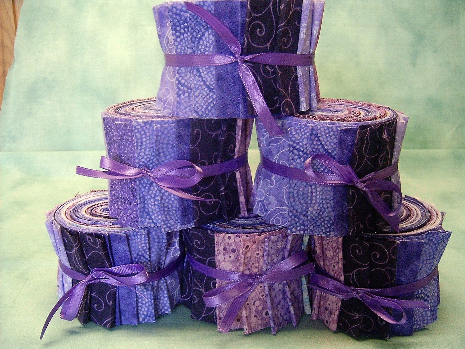 Purple Quilt Fabric Strips Purple Jelly Roll 2 1/2 inch