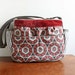 Your Gain, My Loss SALE--Save 10% off w/ Coupon Code--DSLR Camera bag/ Tote in Medallion Canvas print & Leather trim--Ready to Ship--