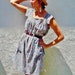 Vintage Floral Baby Doll Western Summer Dress size medium