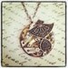 Filagree Steampunk Pocket Watch Pendant - Industrial Victorian