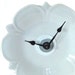 Small Wall Clock - White Ceramic Plate Clock No 661 (6 inches)