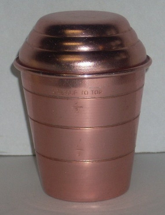 Vintage Copper Graduated Gravy Shaker Mixer