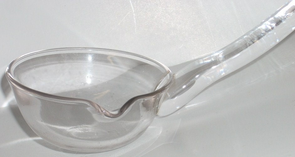 Fostoria American Glass Punch Ladle Cup Bowl with Spout