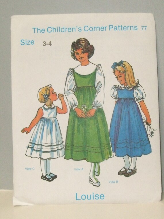 Childrens Corner pattern 77 Louise by memoryssewing on Etsy