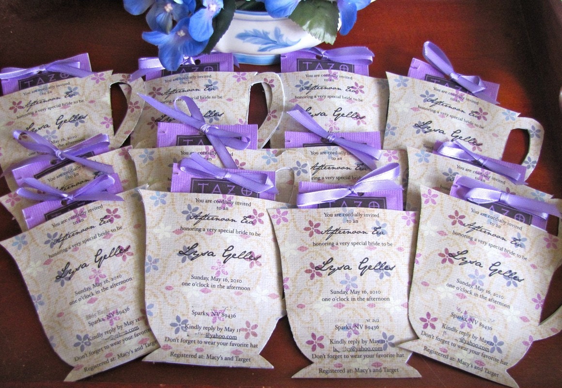 Ladies Tea Party Invitations 1