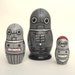 Robot Family Nesting Dolls Set of 3