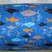 MONOGRAMMED Childrens THICK and COMFY Nap Mat Pre School Boy Sharks with Attached Cuddle Double Sided Minky Blanket and Pillow